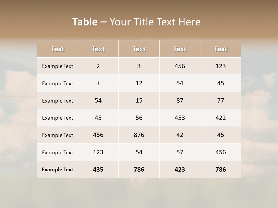 Retro Sky Design PowerPoint Template