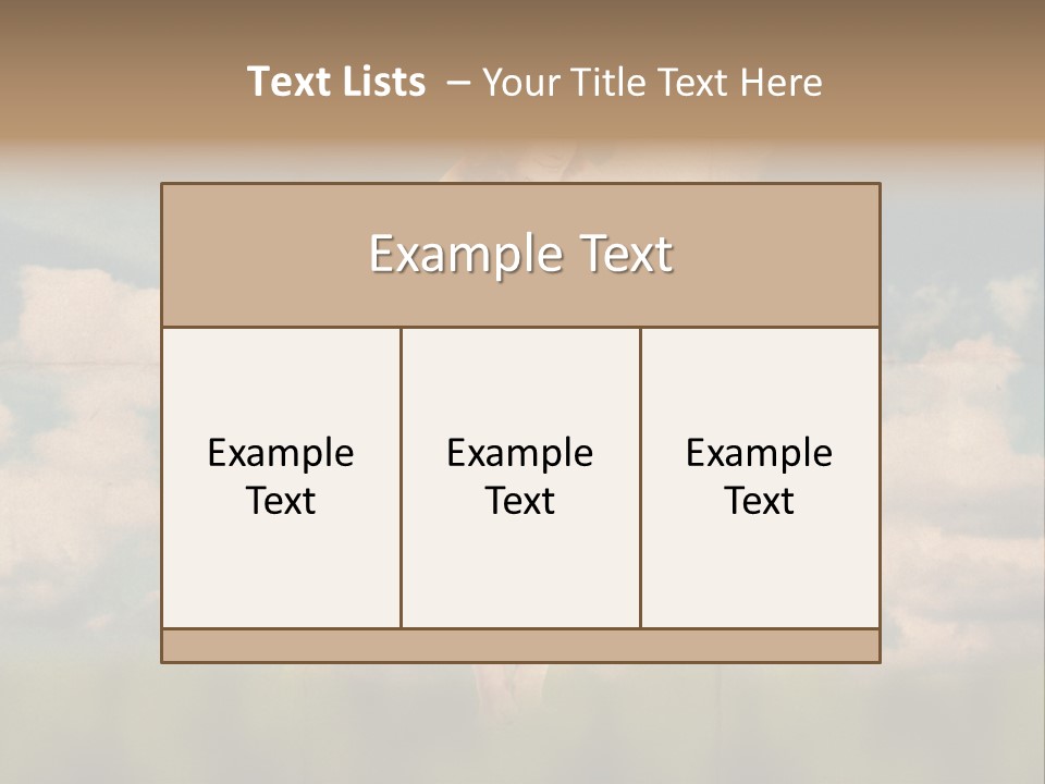 Retro Sky Design PowerPoint Template