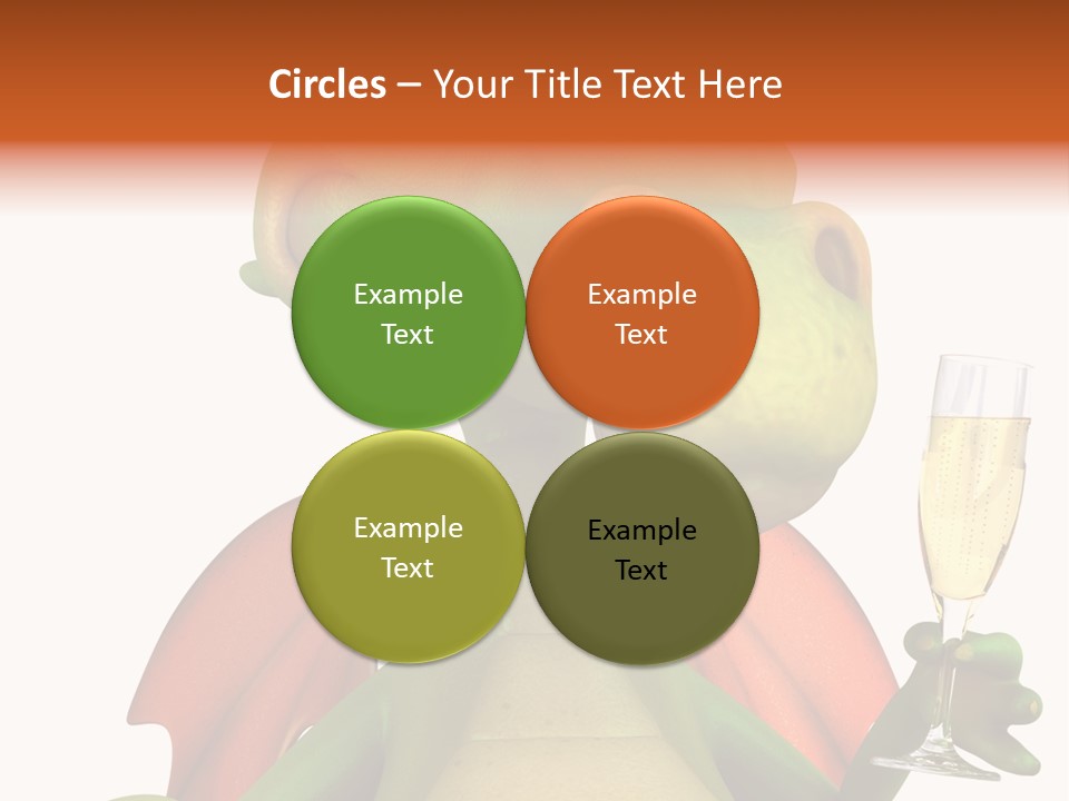 Animal Child White PowerPoint Template