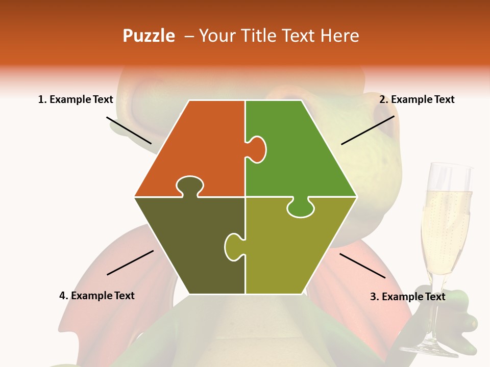 Animal Child White PowerPoint Template