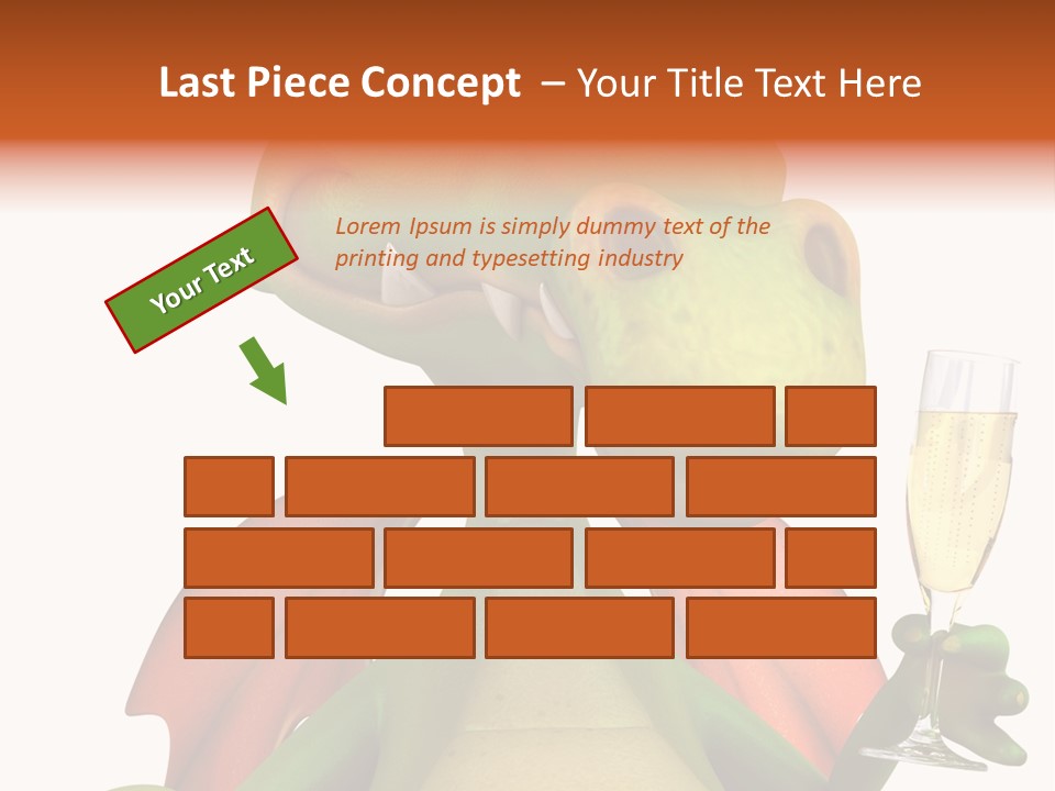 Animal Child White PowerPoint Template