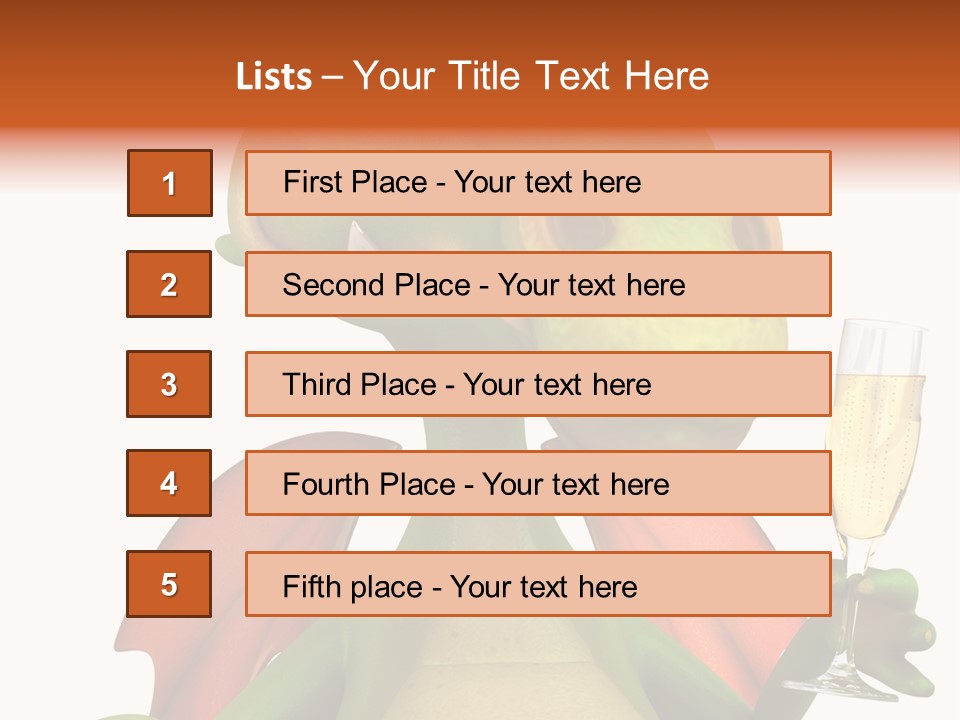 Animal Child White PowerPoint Template