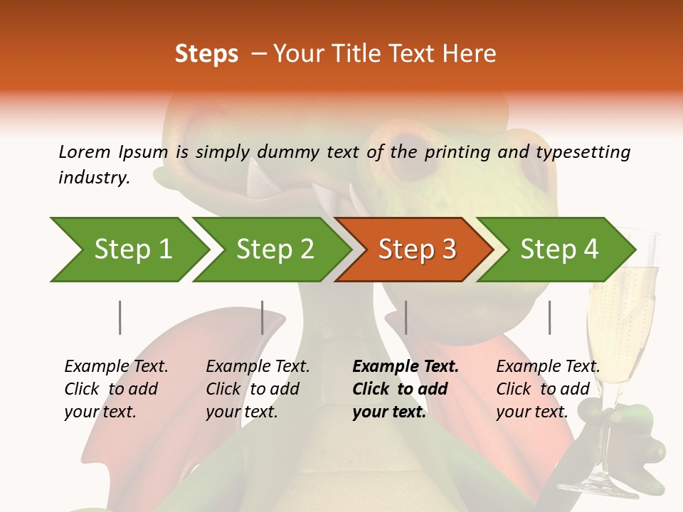 Animal Child White PowerPoint Template