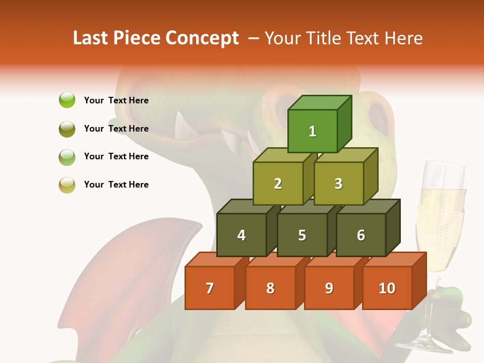 Animal Child White PowerPoint Template