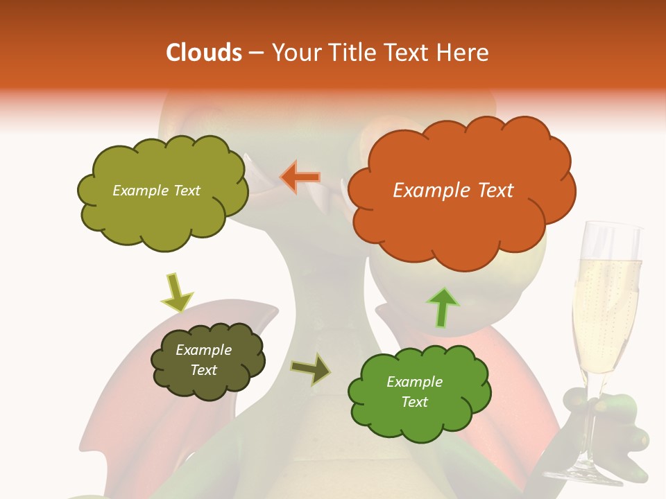 Animal Child White PowerPoint Template