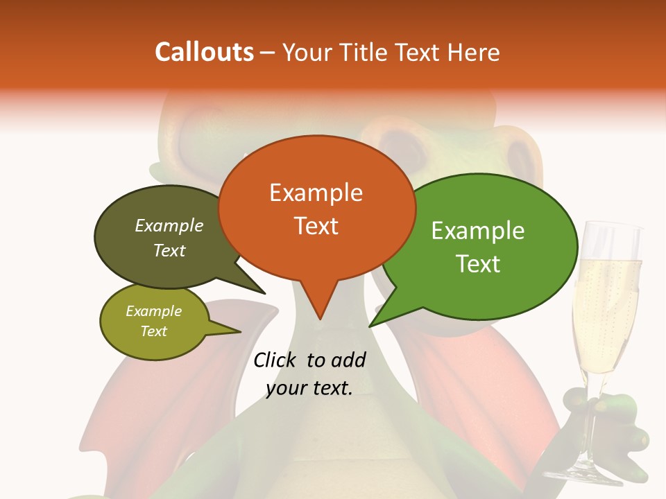 Animal Child White PowerPoint Template