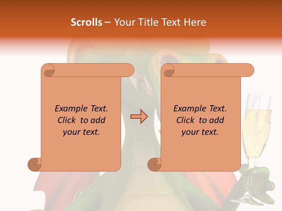 Animal Child White PowerPoint Template