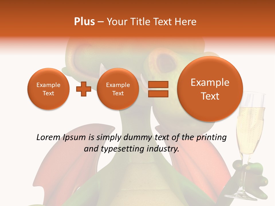 Animal Child White PowerPoint Template