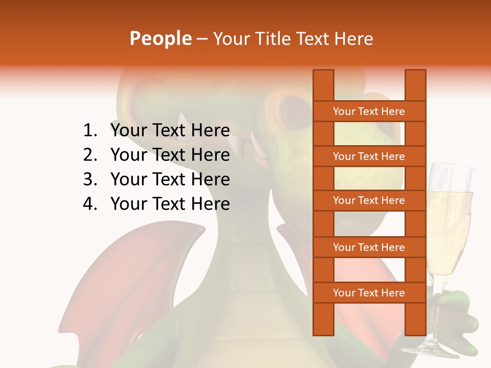 Animal Child White PowerPoint Template