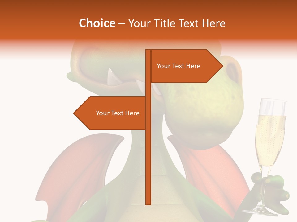 Animal Child White PowerPoint Template