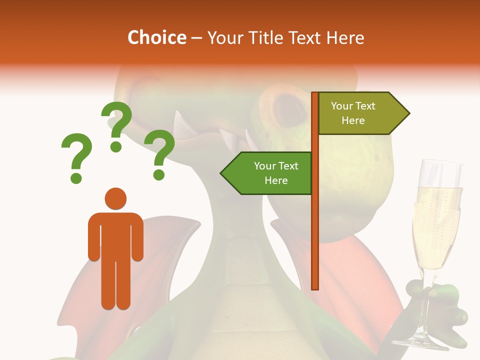 Animal Child White PowerPoint Template