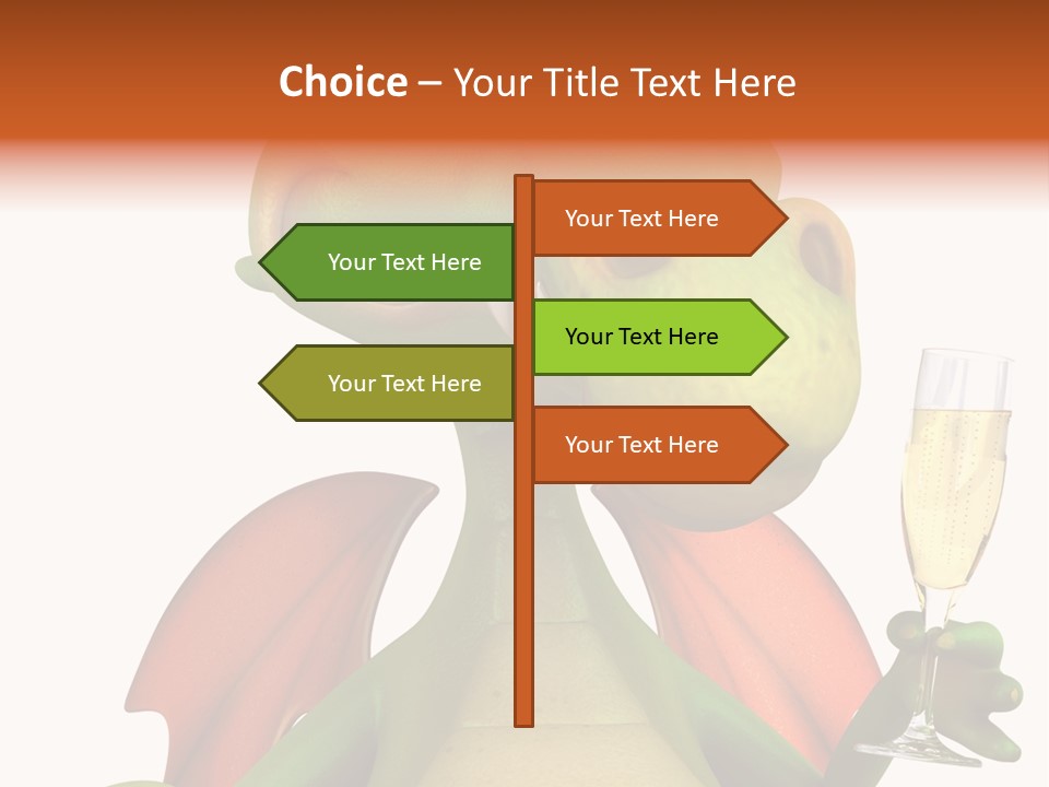 Animal Child White PowerPoint Template