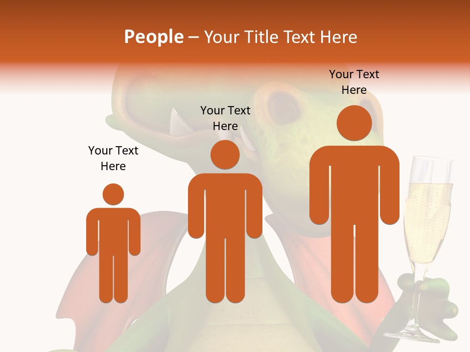 Animal Child White PowerPoint Template