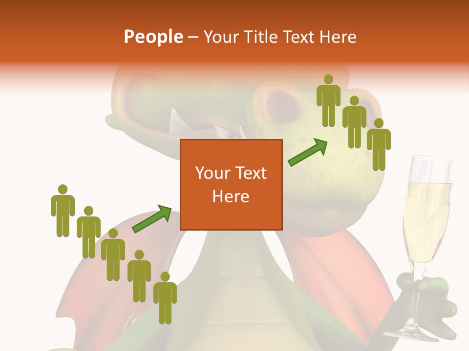 Animal Child White PowerPoint Template