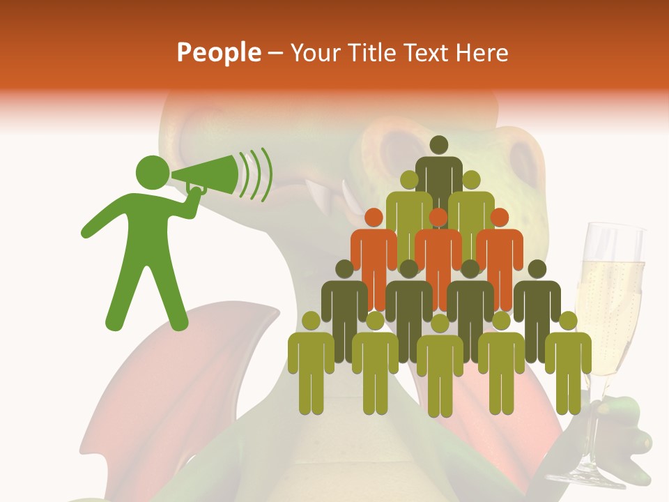 Animal Child White PowerPoint Template