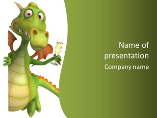 Animal Party Green PowerPoint Template