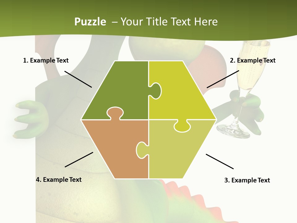 Animal Party Green PowerPoint Template