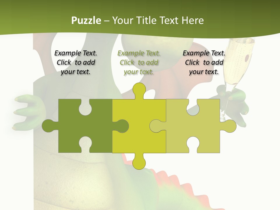 Animal Party Green PowerPoint Template