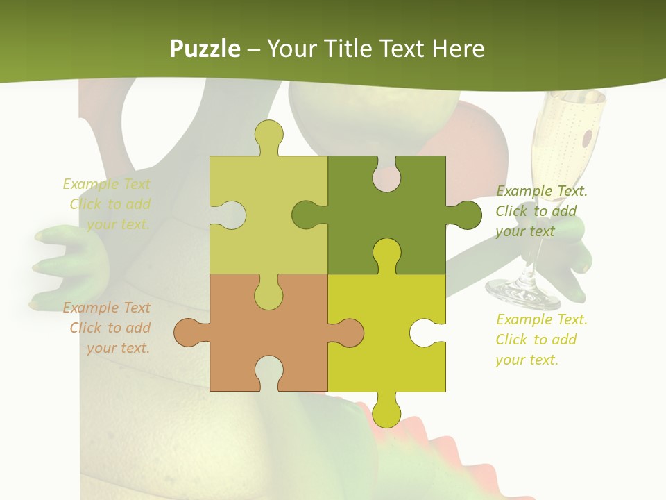 Animal Party Green PowerPoint Template