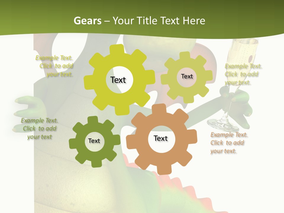 Animal Party Green PowerPoint Template