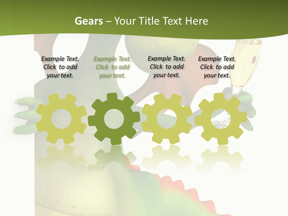 Animal Party Green PowerPoint Template