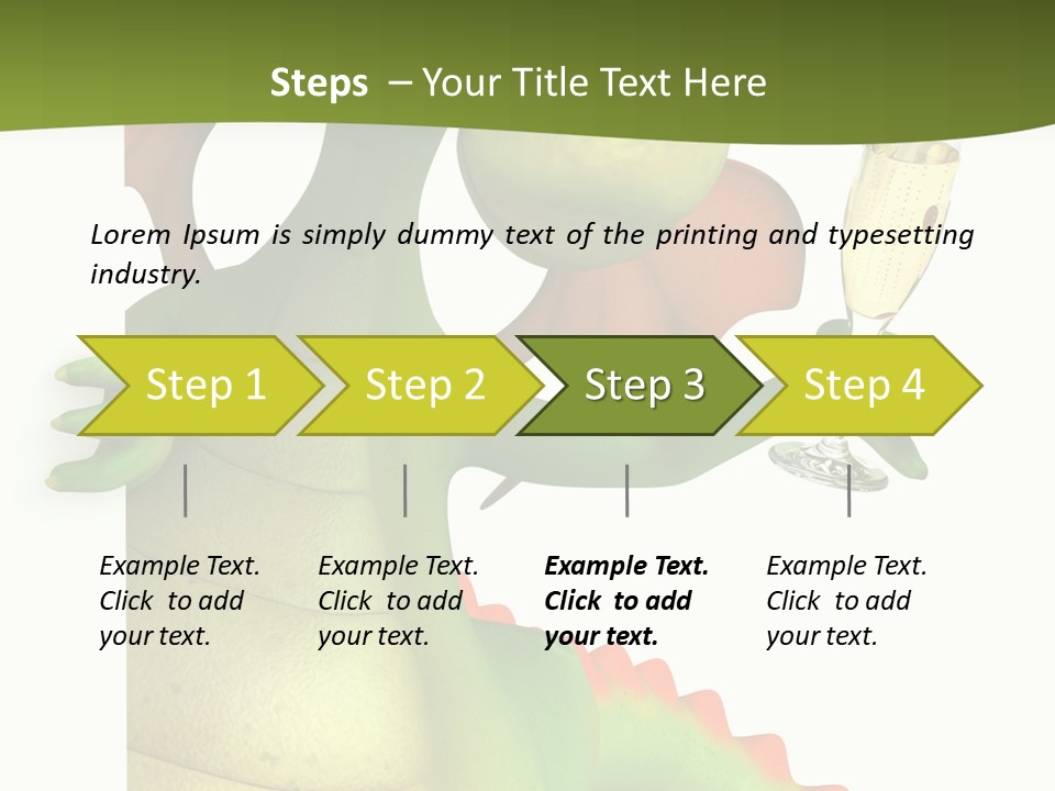 Animal Party Green PowerPoint Template