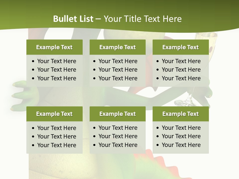 Animal Party Green PowerPoint Template