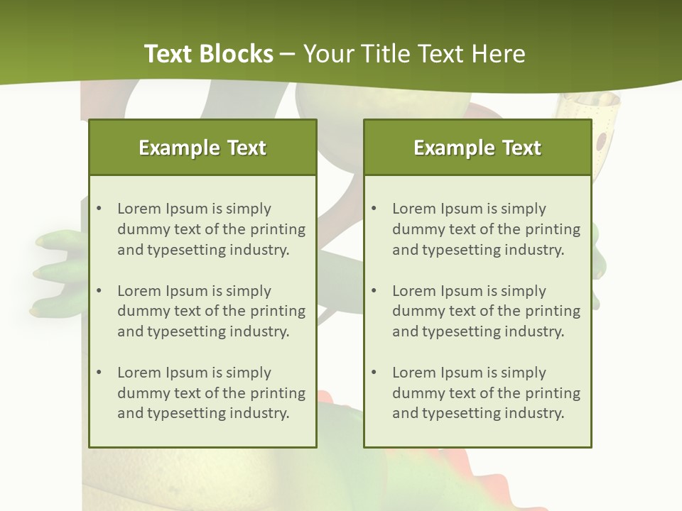 Animal Party Green PowerPoint Template