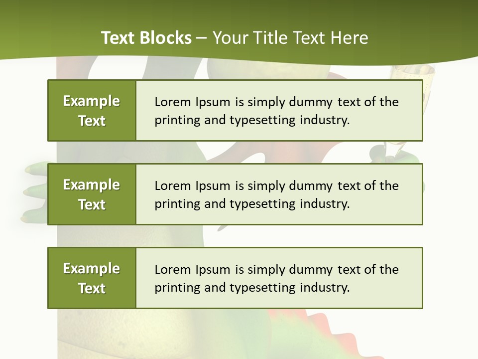 Animal Party Green PowerPoint Template