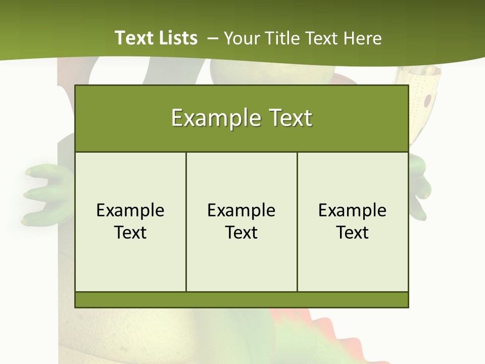 Animal Party Green PowerPoint Template
