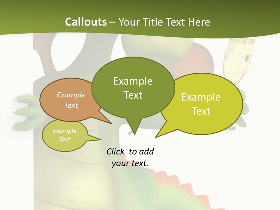 Animal Party Green PowerPoint Template