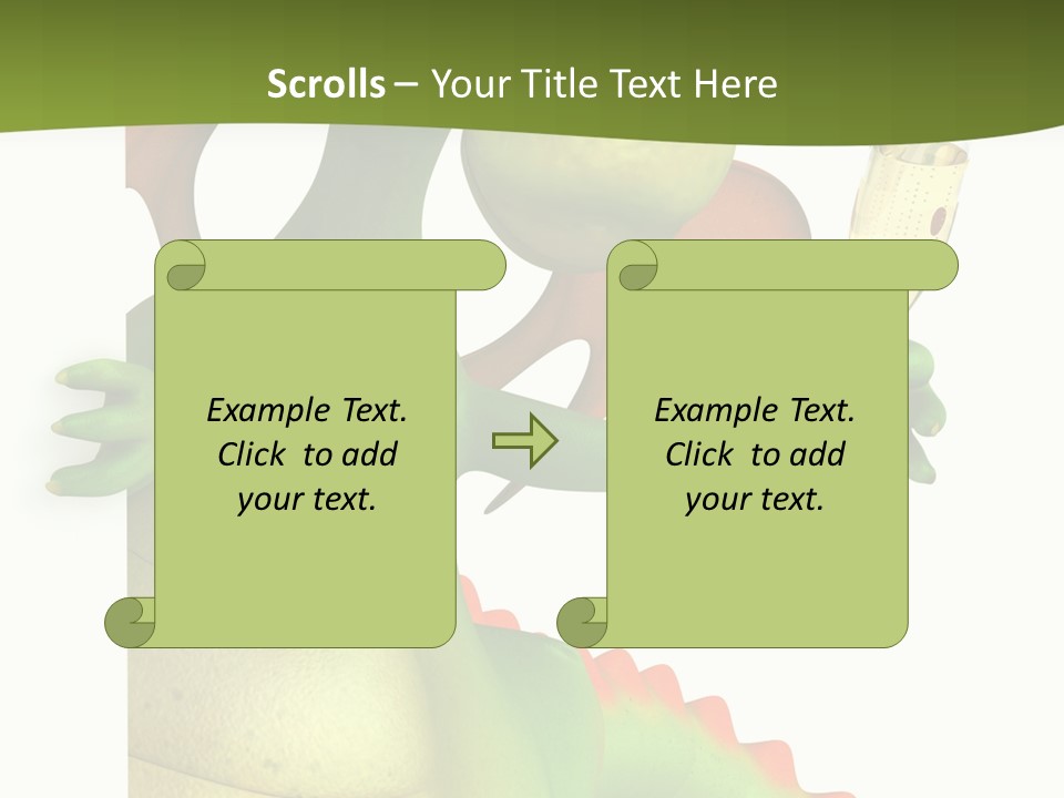 Animal Party Green PowerPoint Template