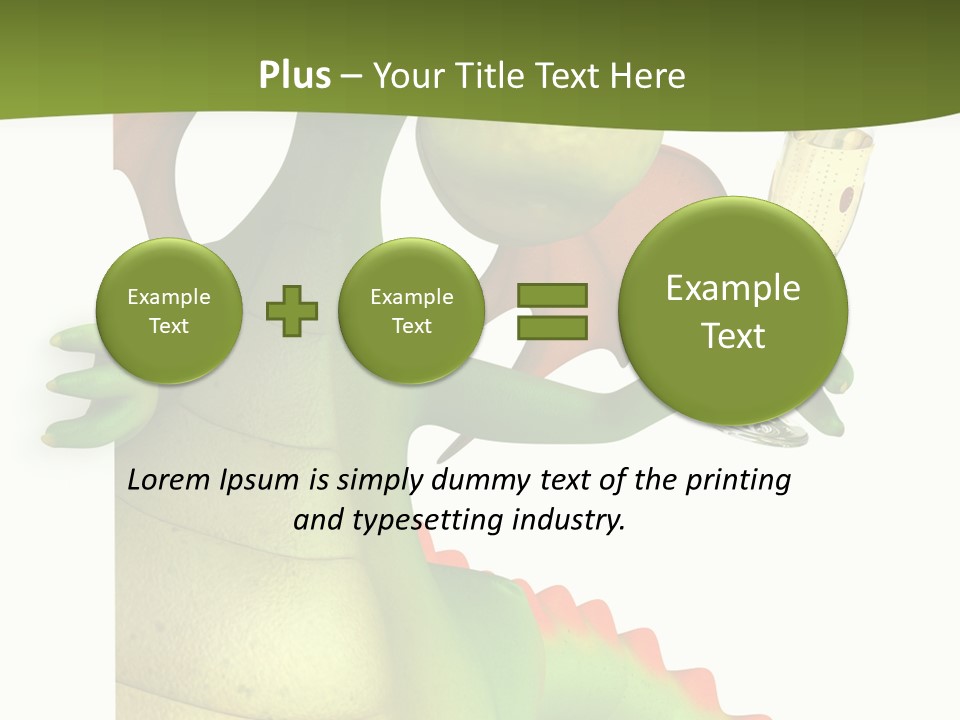 Animal Party Green PowerPoint Template
