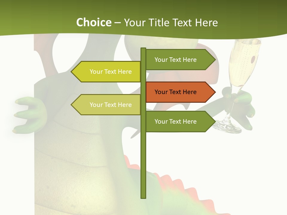 Animal Party Green PowerPoint Template