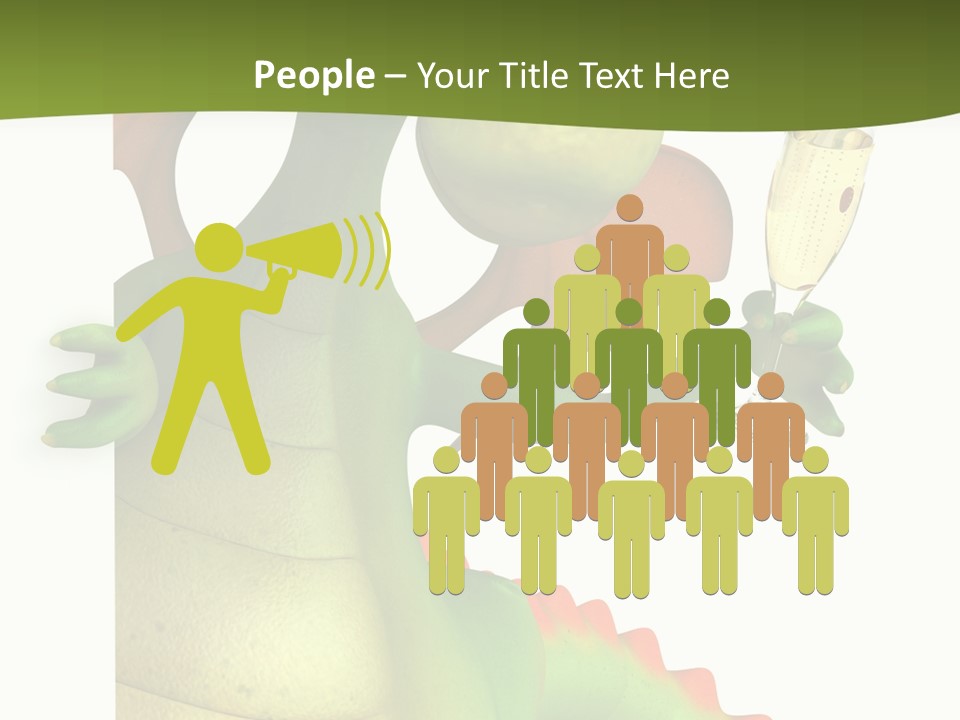 Animal Party Green PowerPoint Template