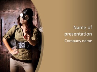 Futur Lunette Steampunk PowerPoint Template