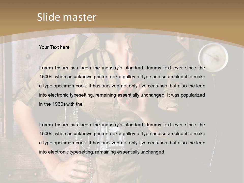 Futur Lunette Steampunk PowerPoint Template