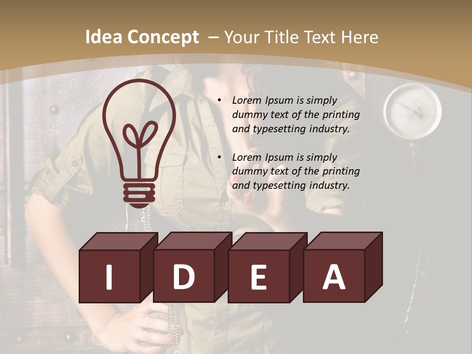 Futur Lunette Steampunk PowerPoint Template