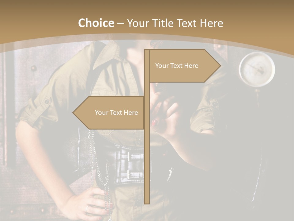 Futur Lunette Steampunk PowerPoint Template