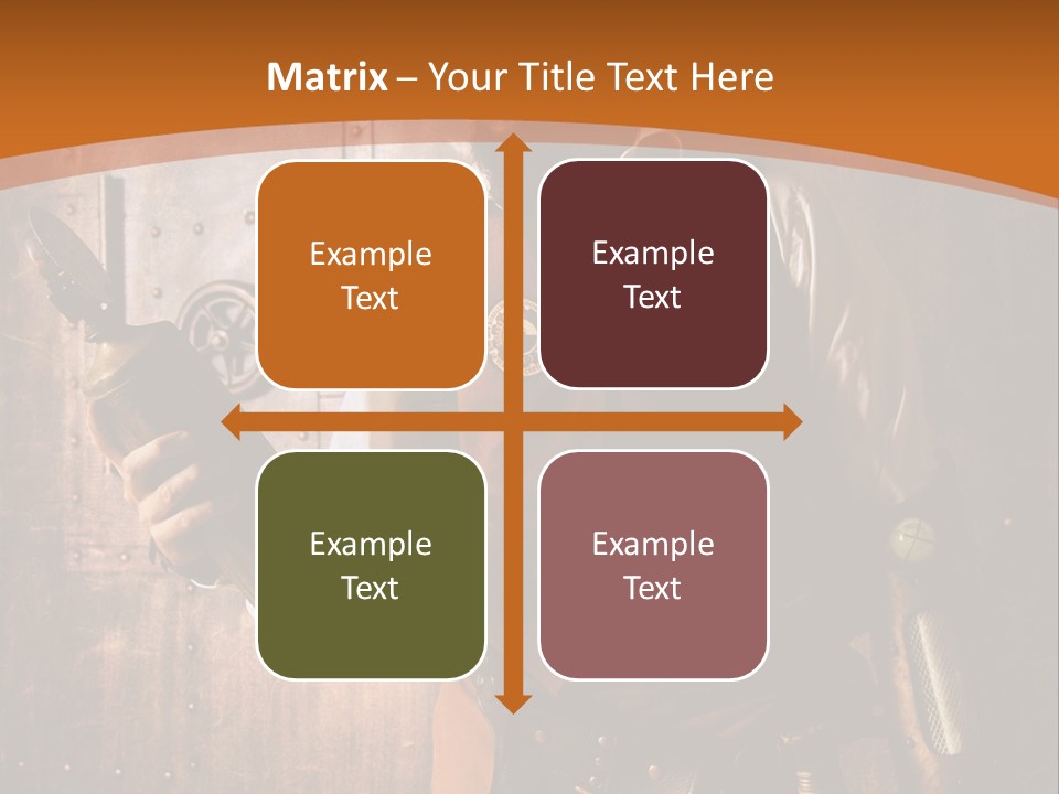 Cyborg Gravure Ornement PowerPoint Template