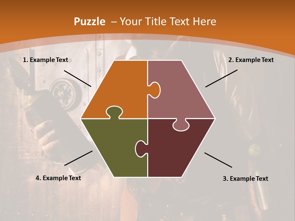 Cyborg Gravure Ornement PowerPoint Template
