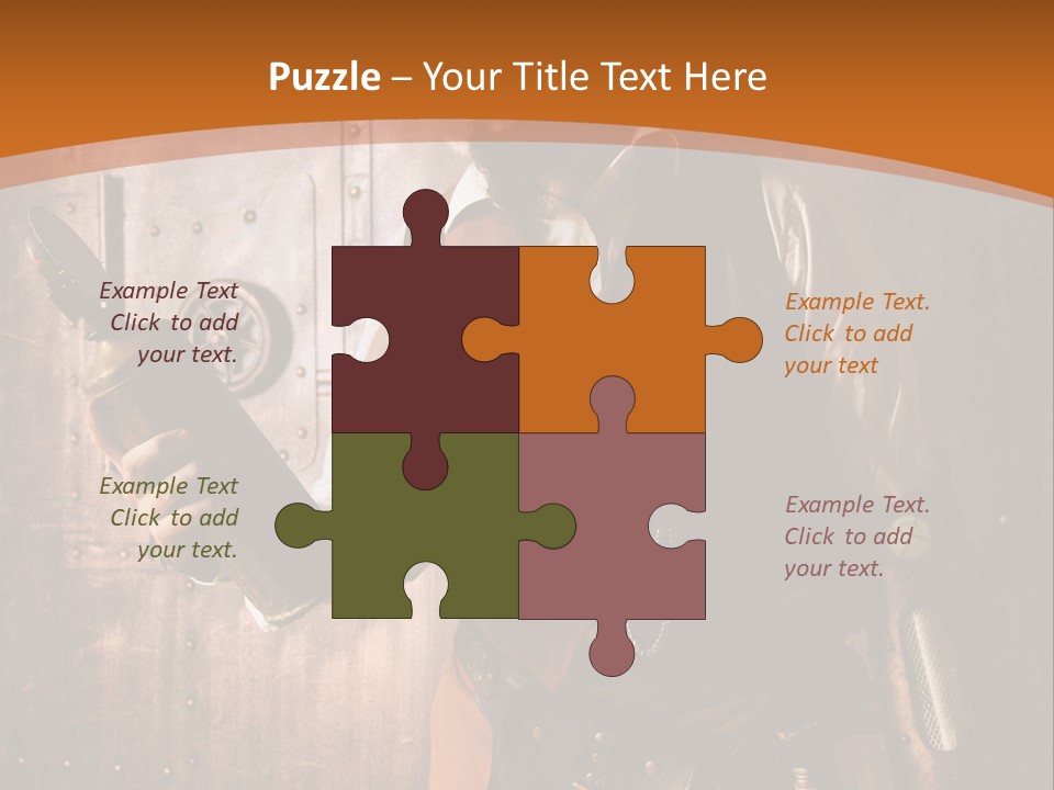 Cyborg Gravure Ornement PowerPoint Template