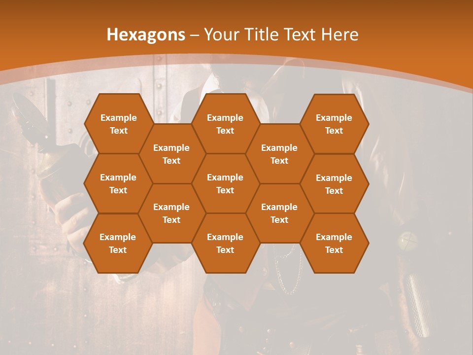 Cyborg Gravure Ornement PowerPoint Template