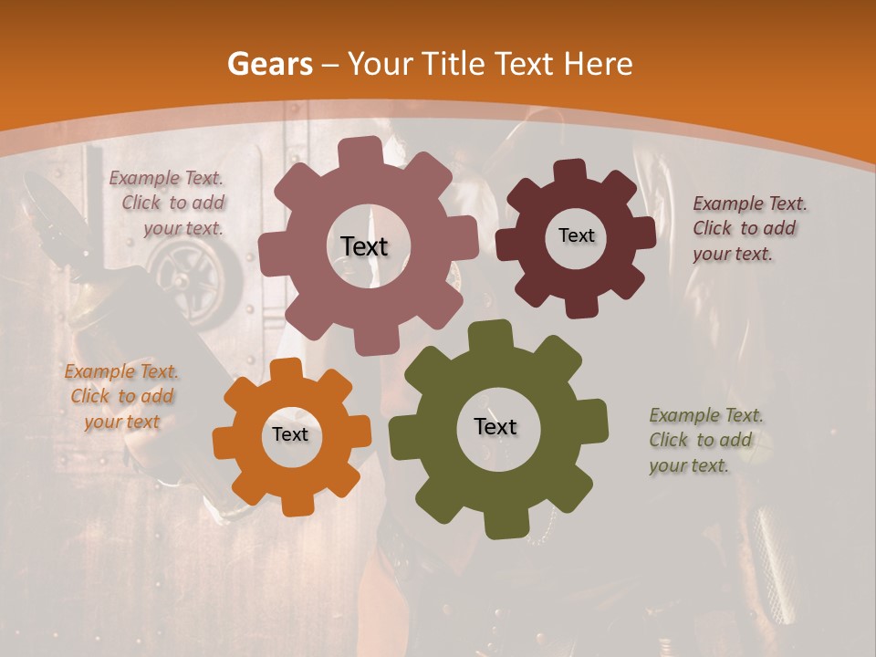 Cyborg Gravure Ornement PowerPoint Template