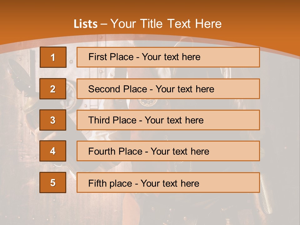 Cyborg Gravure Ornement PowerPoint Template