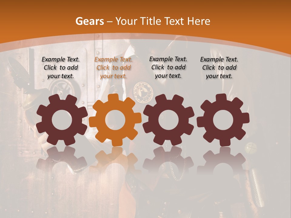 Cyborg Gravure Ornement PowerPoint Template