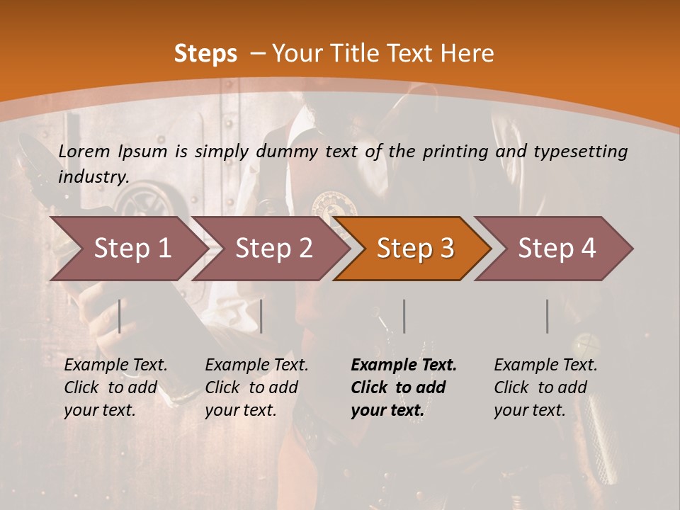 Cyborg Gravure Ornement PowerPoint Template
