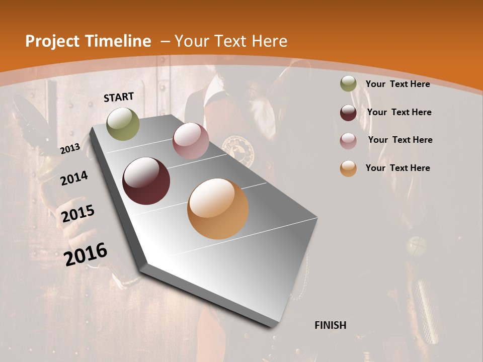 Cyborg Gravure Ornement PowerPoint Template