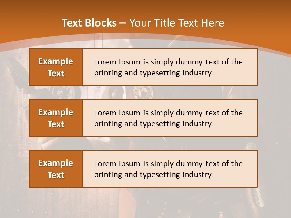 Cyborg Gravure Ornement PowerPoint Template