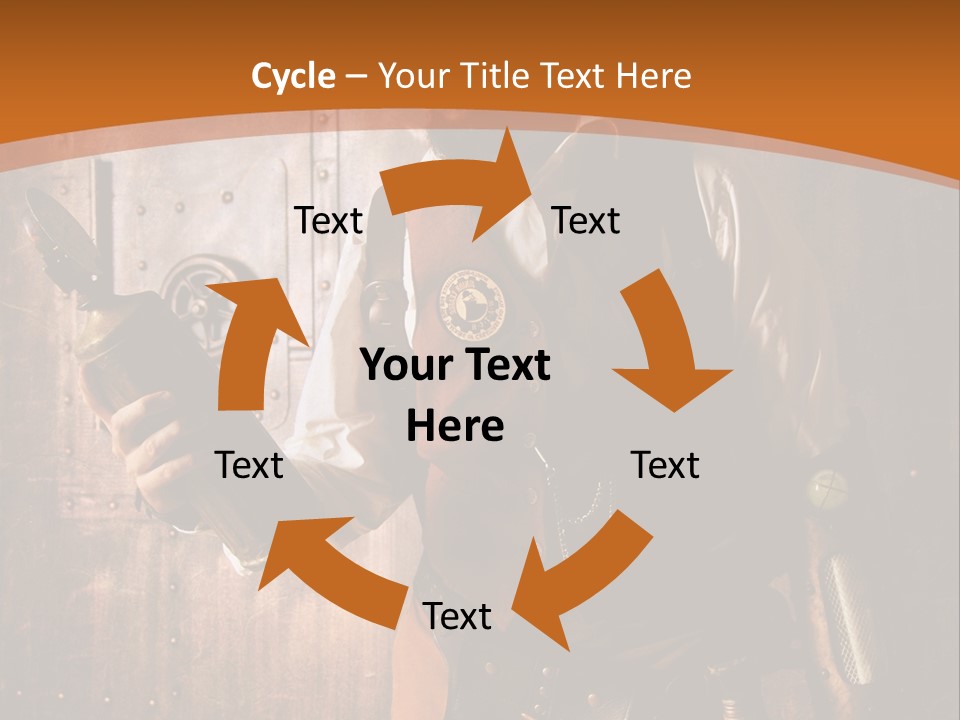 Cyborg Gravure Ornement PowerPoint Template